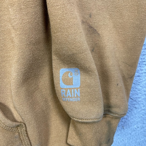Carhartt Hoodie Brown Full Zip Rain Defender Rutland Thermal Lined jacket - Picture 3 of 6
